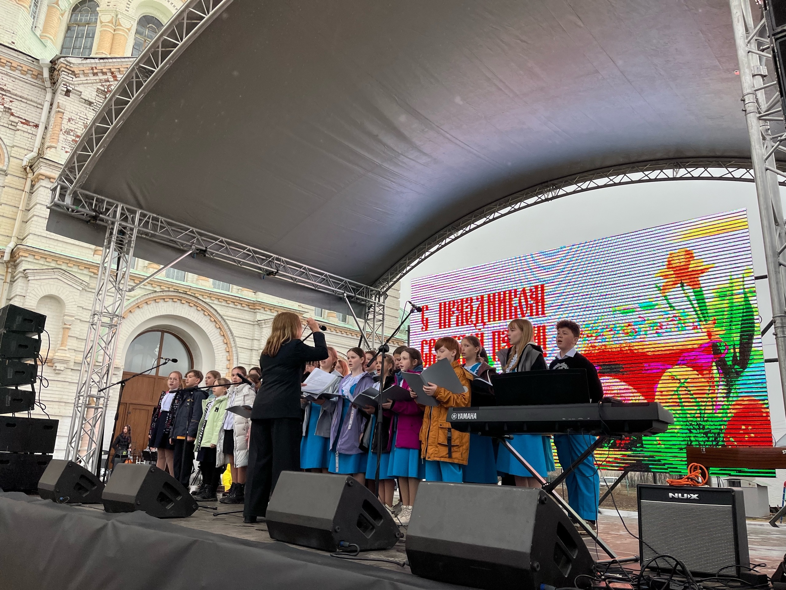 Православный праздник Пасхи у храма Иоанна Предтечи в с. Култаево 